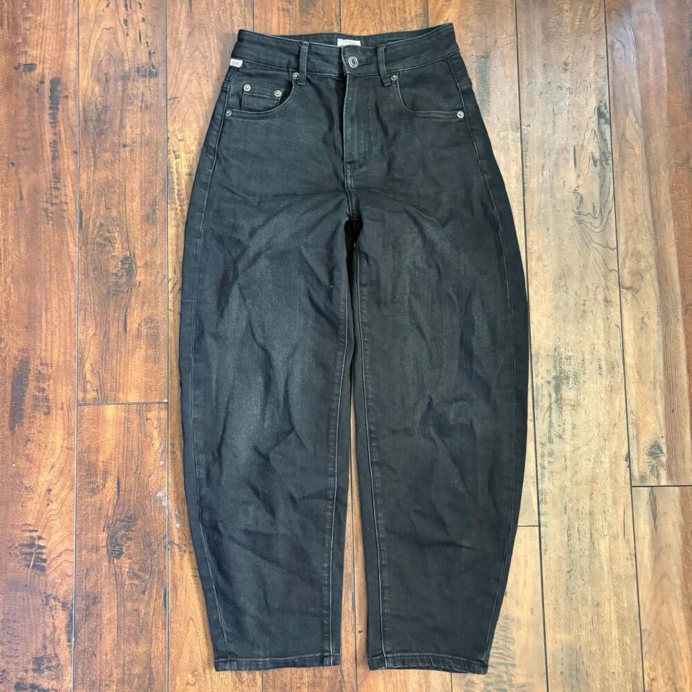 Citizens of Humanity Liya High Rise Classic Fit Crop Jeans Womens 25 Black